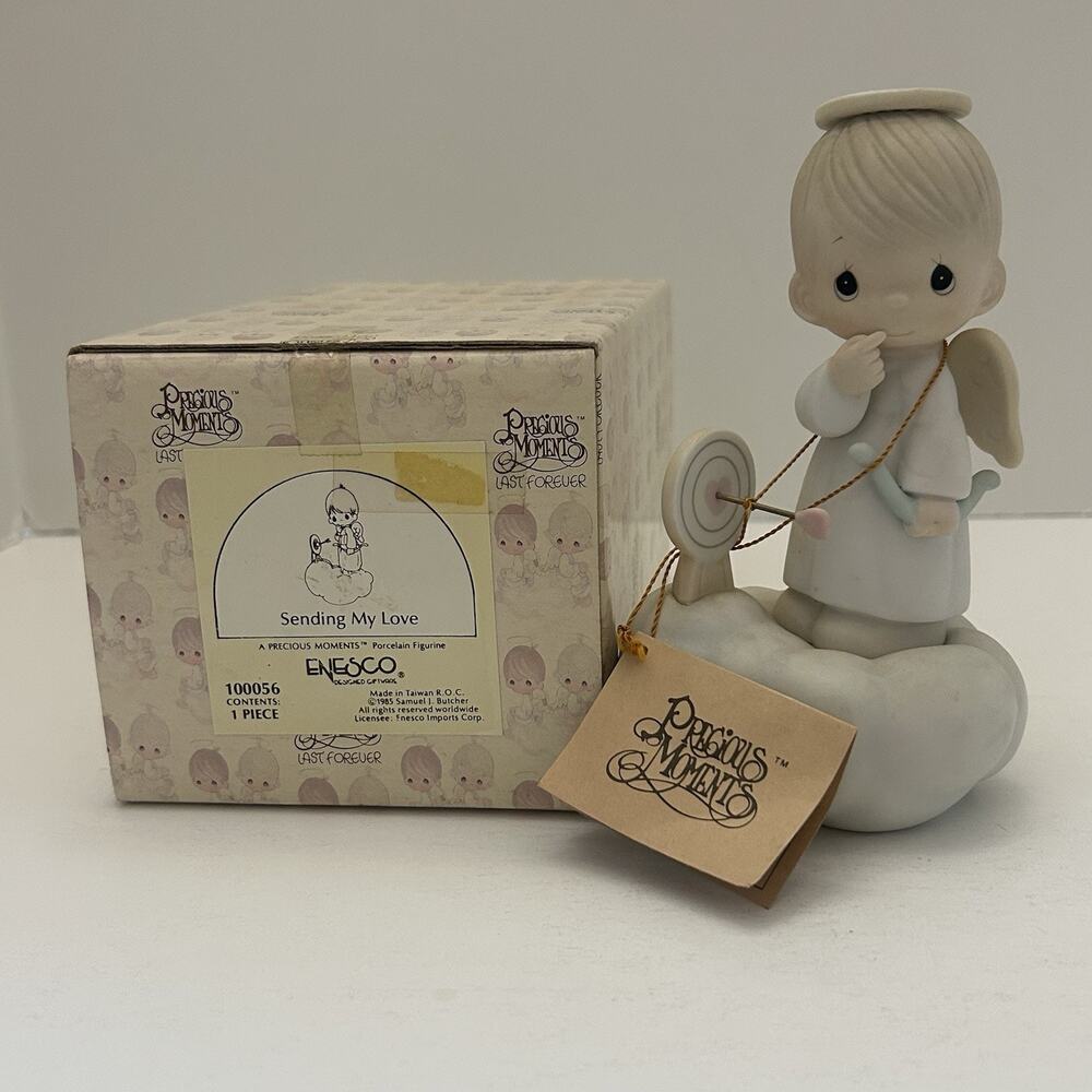 Precious Moments Sending My Love #100056 Cupid Figurine 1985 Vintage